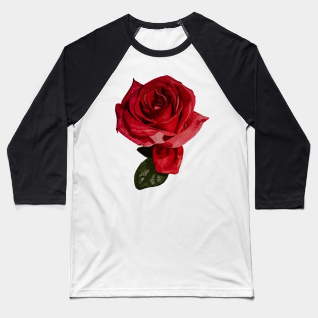 Rose sticker Baseball T-Shirt by digitalsbyannnn